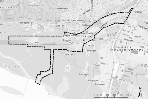 Varslingskart planområde E6 Sør-Fron